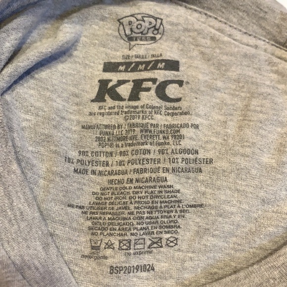 ⚜️ RARE FUNKO-POP Colonel Sanders T-shirt EUC - Picture 2 of 2